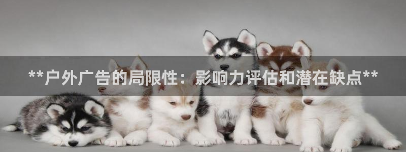 杏宇平台代理多少钱一次：**户外广告的局限性：影响力评估和潜在缺点**