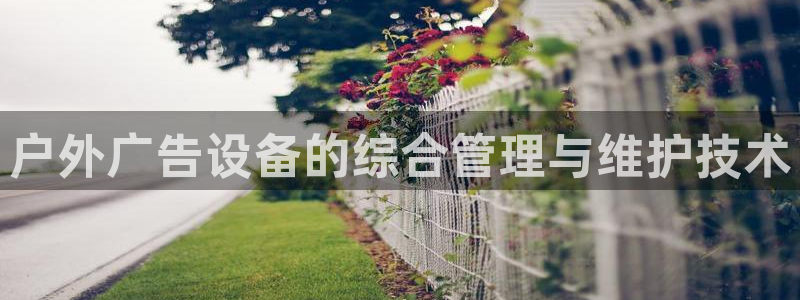 杏宇平台是什么：户外广告设备的综合管理与