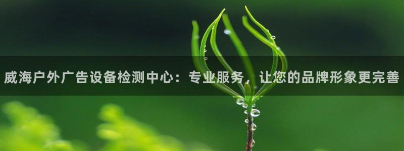 杏宇平台登录步骤图：威海户外广告设备检测