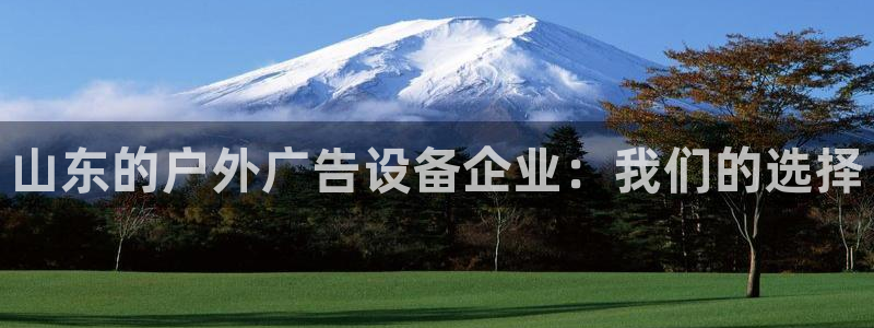 杏宇平台代理多少钱一个月：山东的户外广告设备企业：我们的选择