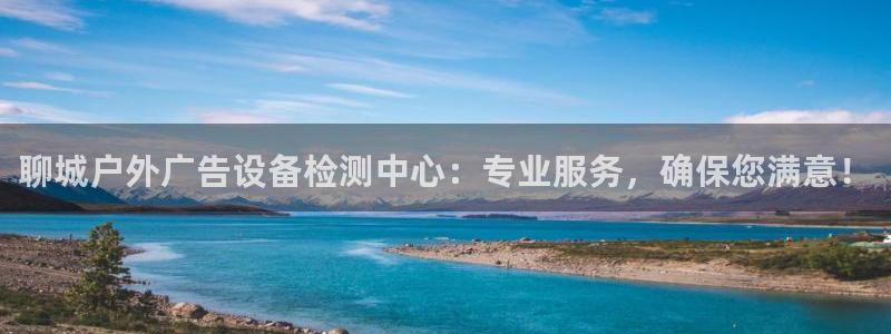 杏宇平台提现为什么这么久呢：聊城户外广告设备检测中心：专业服务，确保您满意！