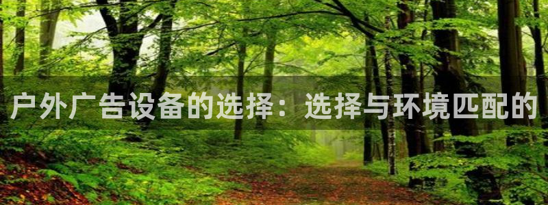 杏宇平台代理多少钱一个：户外广告设备的选择：选择与环境匹配的