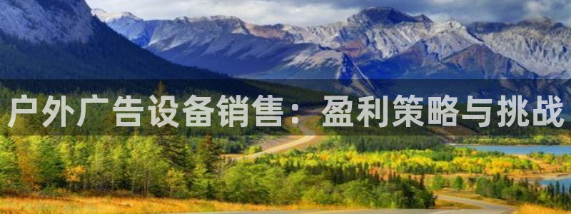杏宇平台招商：户外广告设备销售：盈利策略与挑战