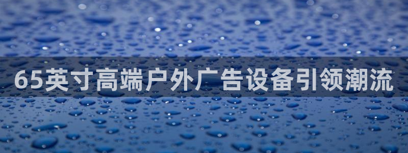 杏宇平台怎么样：65英寸高端户外广告设备